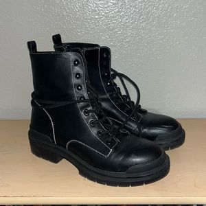 Mia black biker boots - Size 10 Women’s
